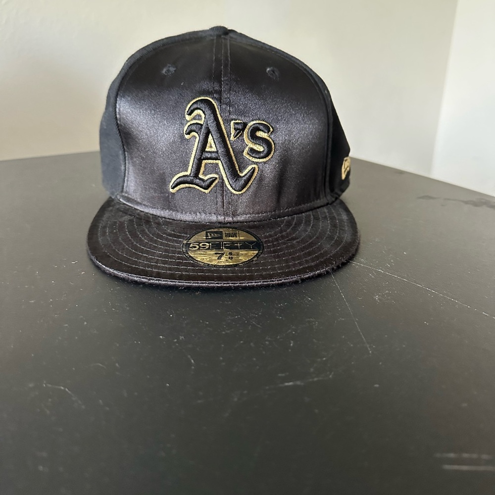 Black and Gold A's Baseball Cap